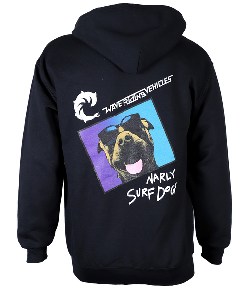 Narly Dog Zip Hooded Sweatshirt