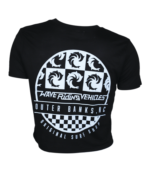 OBX Wall Ladies Crop S/S T-Shirt - Wave Riding Vehicles