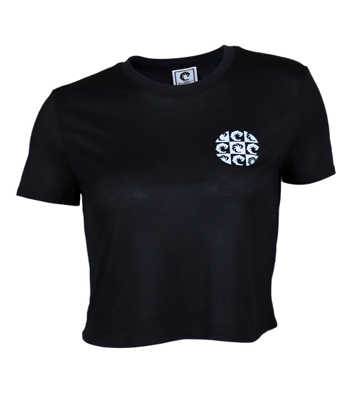 OBX Wall Ladies Crop S/S T-Shirt - Wave Riding Vehicles