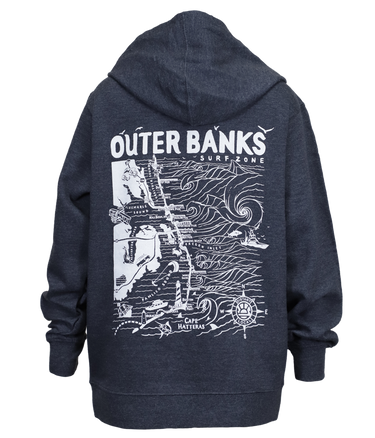 WRV x Distant Local OBX Youth P/O Hooded Sweatshirt - Wave Riding Vehicles