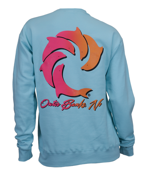 OBX Smear Ladies Crew Sweatshirt