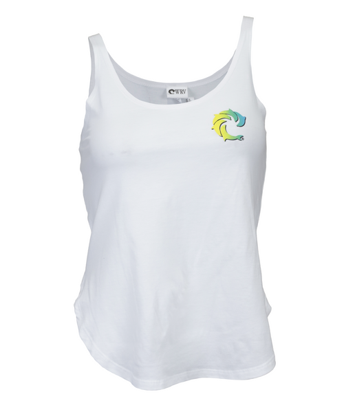 OBX Smear Ladies Scallop Tank Top