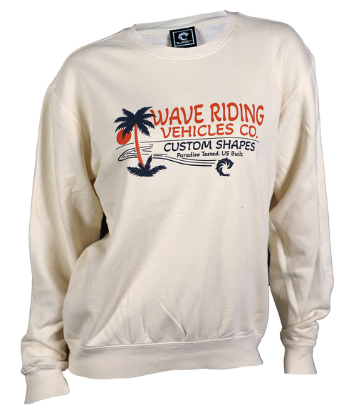 Paradise Ladies Crew Sweatshirt - Wave Riding Vehicles