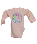 Pastel Rainbow L/S Onesie - Wave Riding Vehicles
