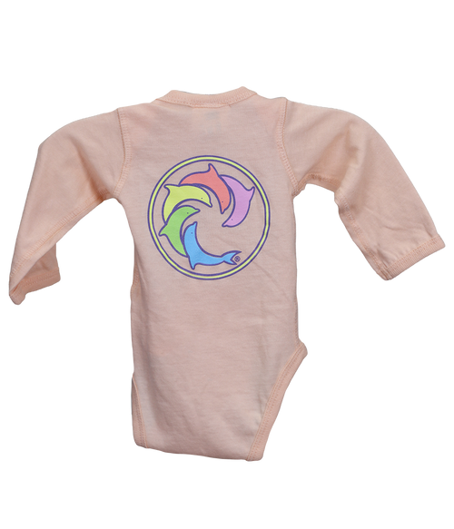 Pastel Rainbow L/S Onesie - Wave Riding Vehicles