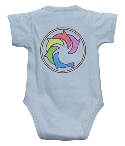 Pastel Rainbow Infant S/S Onesie - Wave Riding Vehicles