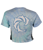 Pinline Ladies Tie Dye Crop S/S T-Shirt - Wave Riding Vehicles