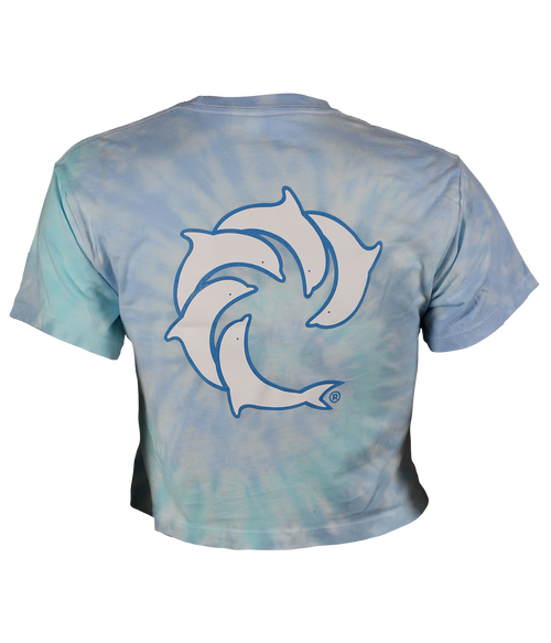 Pinline Ladies Tie Dye Crop S/S T-Shirt - Wave Riding Vehicles