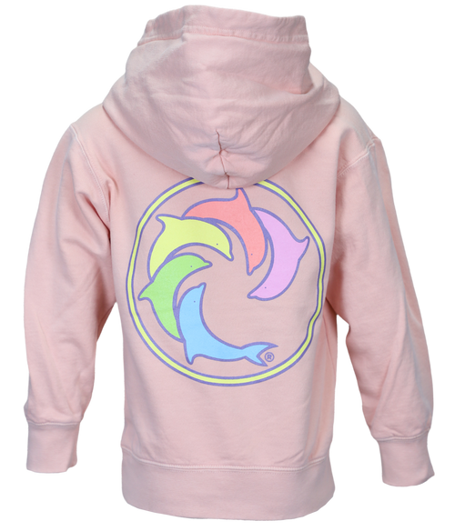 Pastel Rainbow Youth P/O Hooded Sweatshirt - Wave Riding Vehicles