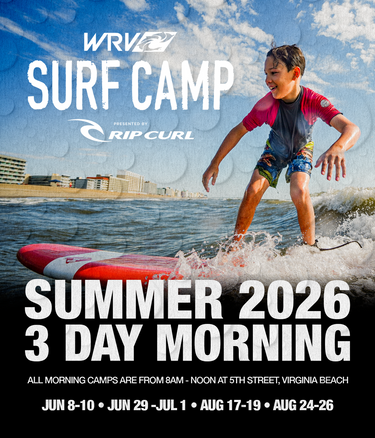 2026 3-DAY MORNING SURF CAMP - VIRGINIA BEACH - Wave Riding Vehicles