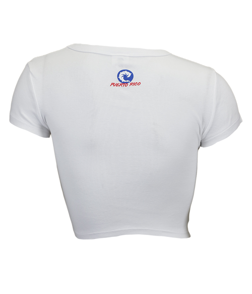 Rooster Flag Ladies Crop S/S T-Shirt - Wave Riding Vehicles