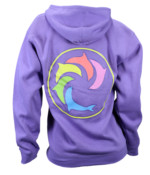 Pastel Rainbow Ladies P/O Hooded Sweatshirt