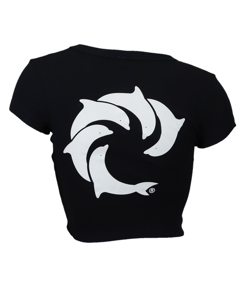 Solid Ladies Crop S/S T-Shirt - Wave Riding Vehicles