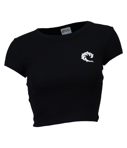 Solid Ladies Crop S/S T-Shirt - Wave Riding Vehicles
