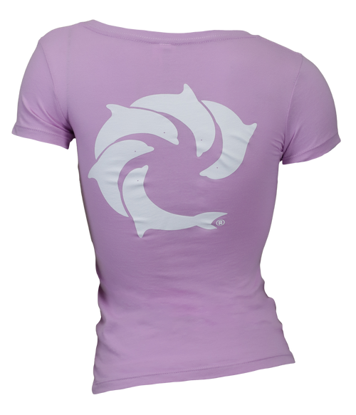 Solid Ladies S/S V-Neck T-Shirt - Wave Riding Vehicles