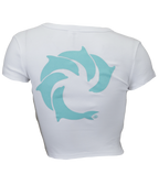 Solid Ladies Crop S/S T-Shirt - Wave Riding Vehicles