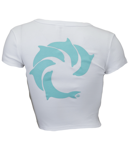 Solid Ladies Crop S/S T-Shirt - Wave Riding Vehicles