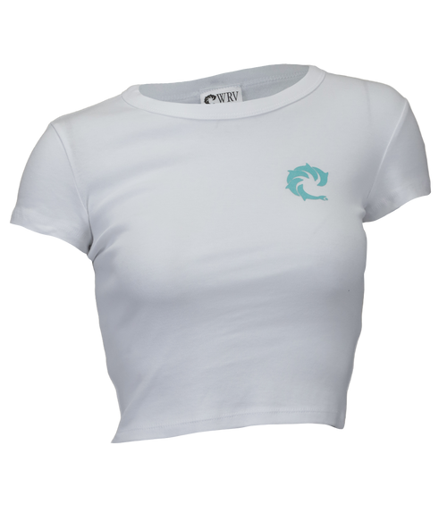 Solid Ladies Crop S/S T-Shirt - Wave Riding Vehicles