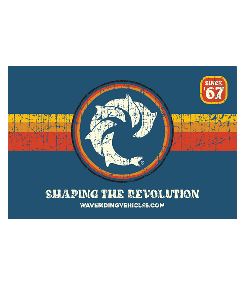 Shaping the Revolution Sign Decal - Wave Riding Vehicles