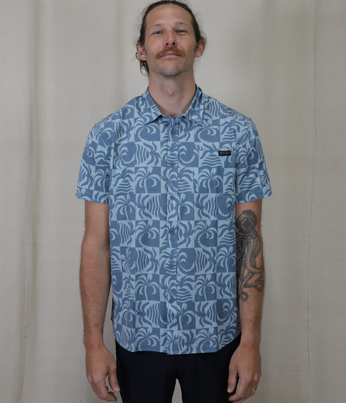 Sun Checked S/S Woven - Wave Riding Vehicles