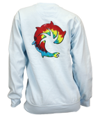 Tie Dye Solid Ladies Crew Sweatshirt
