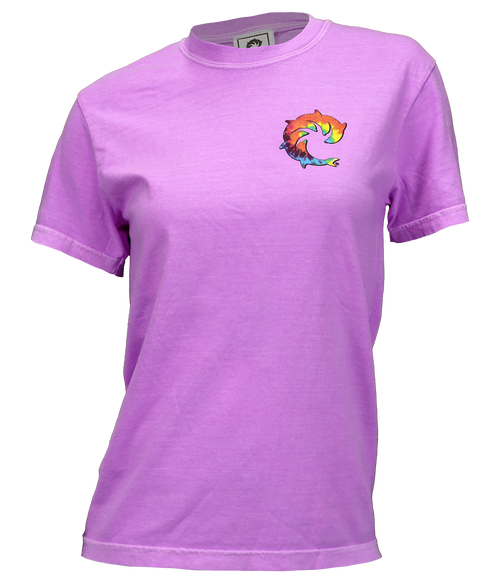 Tie Dye Solid Ladies S/S T-Shirt - Wave Riding Vehicles