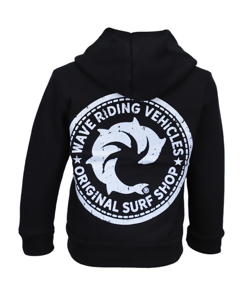 OG Surf Shop Toddler Zip Hooded Sweatshirt - Wave Riding Vehicles