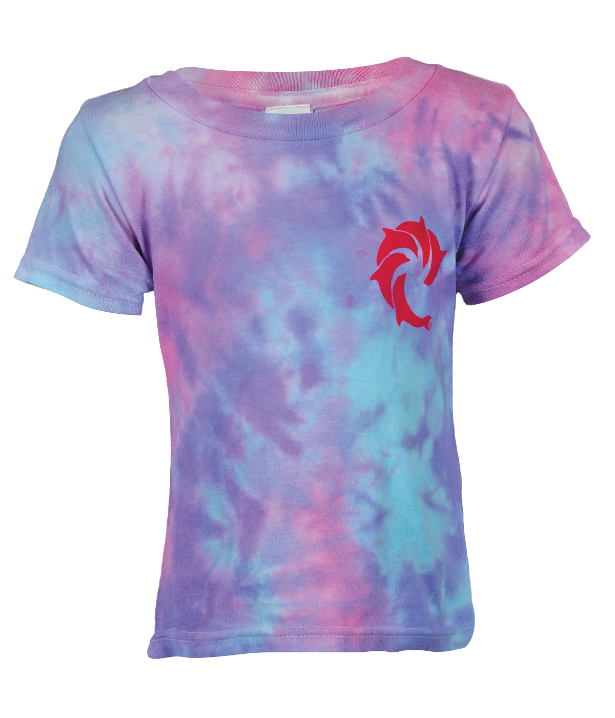 Neon Pink Blue Tie Dye Shirt