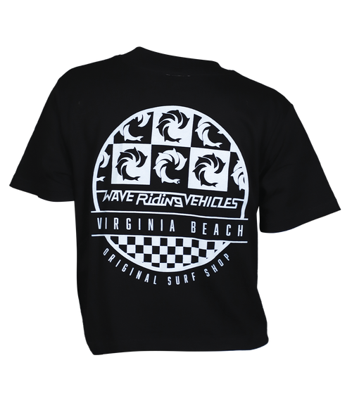 VB Wall Ladies Crop S/S T-Shirt - Wave Riding Vehicles