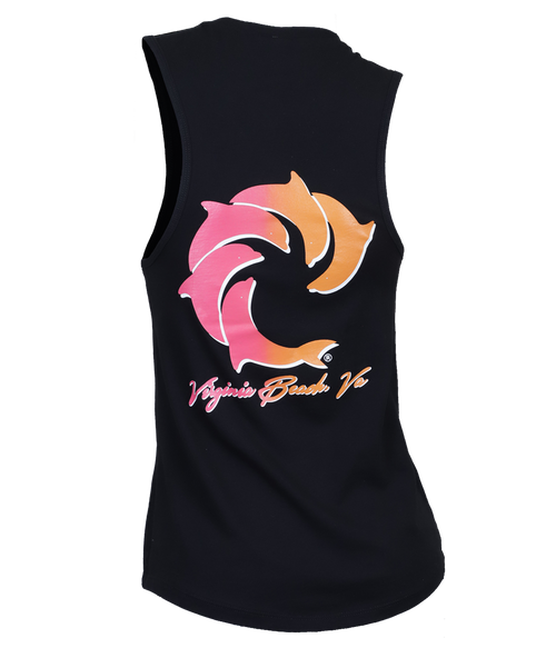 VB Smear Ladies Muscle Tank Top - Wave Riding Vehicles