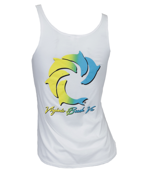 VB Smear Ladies Scallop Tank Top - Wave Riding Vehicles