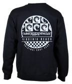 VB Wall Ladies Crew Sweatshirt - Wave Riding Vehicles