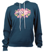 Wild Floral Ladies P/O Hooded Sweatshirt - Wave Riding Vehicles