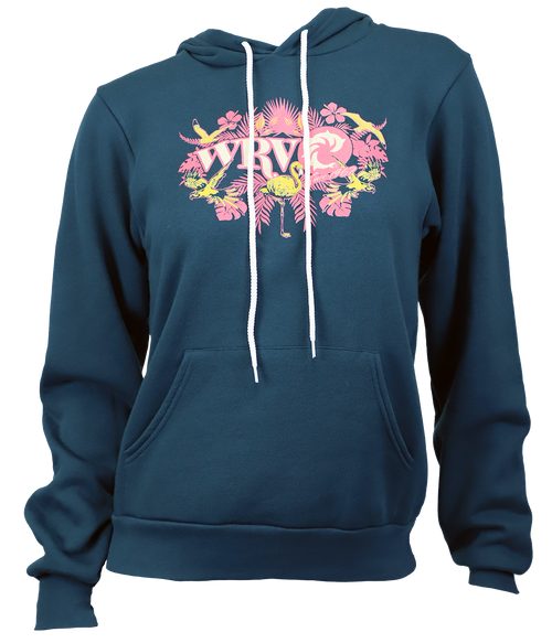 Wild Floral Ladies P/O Hooded Sweatshirt - Wave Riding Vehicles