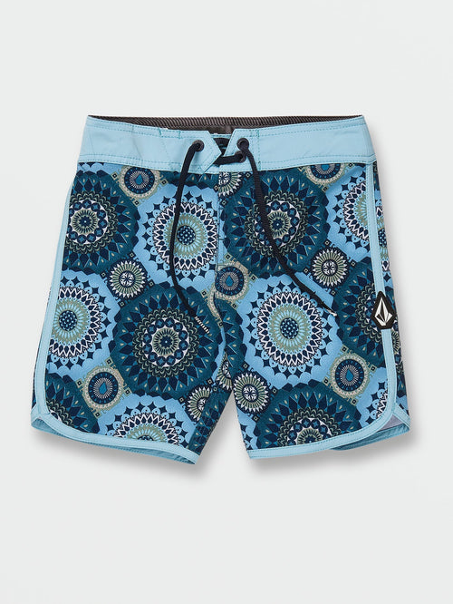 Little Boys Barnacle Scallop Mod Trunks - Wave Riding Vehicles