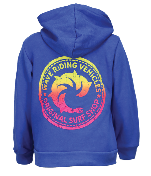 OG Surf Shop Youth Zip Hooded Sweatshirt - Wave Riding Vehicles