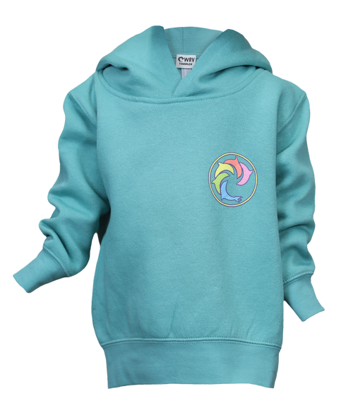 Pastel Rainbow Toddler P/O Hooded Sweatshirt - Wave Riding Vehicles