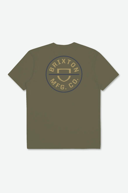 Crest II S/S Standard Tee - Olive Surplus/Antelope/Washed Navy - Wave Riding Vehicles