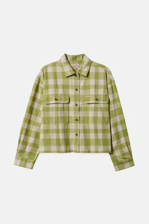 Bowery Women's Lightweight L/S Flannel - Pear/Whitecap - Wave Riding Vehicles