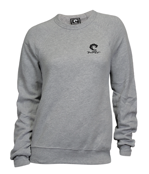 Checker Wave Ladies Crew Sweatshirt - Wave Riding Vehicles