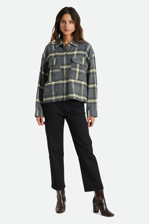 Bowery Women's L/S Flannel - Washed Navy - Wave Riding Vehicles