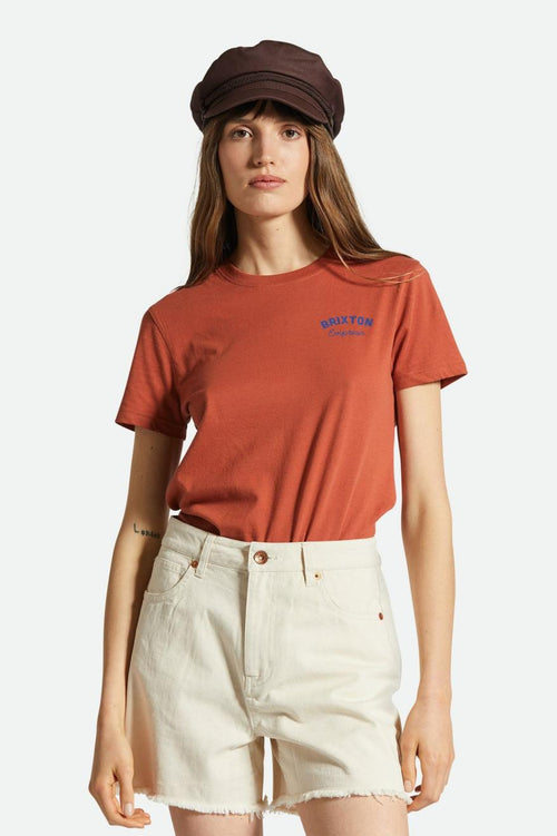 Empresa Fitted Crew Tee - Terracotta - Wave Riding Vehicles