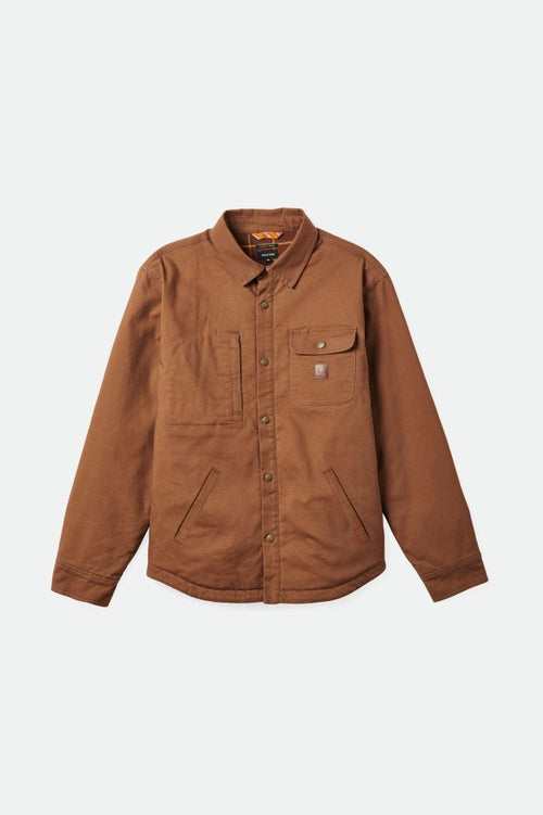Builders Stretch Flannel Lined Jacket - Bison - Wave Riding Vehicles