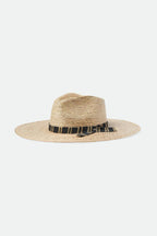 Leigh Straw Fedora - Natural/Multi - Wave Riding Vehicles