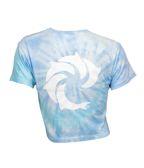 Solid Ladies Tie Die Crop S/S T-Shirt - Wave Riding Vehicles