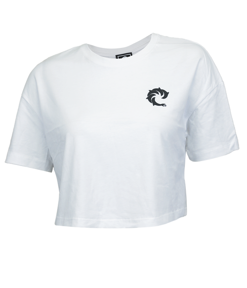Solid Ladies Crop S/S T-Shirt - Wave Riding Vehicles