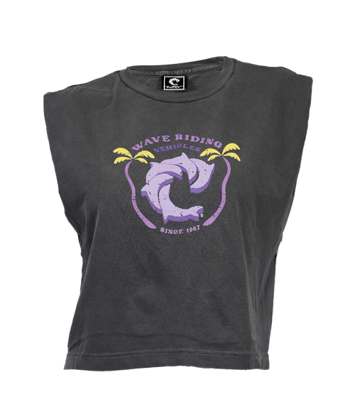 Ladies Purple Haze Crop Tank - Wave Riding Vehicles