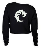Solid Ladies Crop Crew Sweatshirt - Wave Riding Vehicles