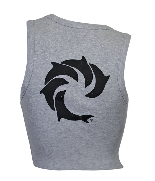 Solid Ladies Crop Tank Top - Wave Riding Vehicles