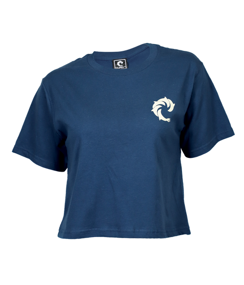 Solid Ladies S/S Crop T-Shirt - Wave Riding Vehicles